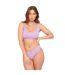 Haut De Maillot De Bain Motif/style Texturé Femme Lilas Be You-4