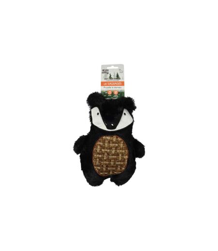 Jouet pour Chien Sonore Prunelle le Blaireau 28cm Noir