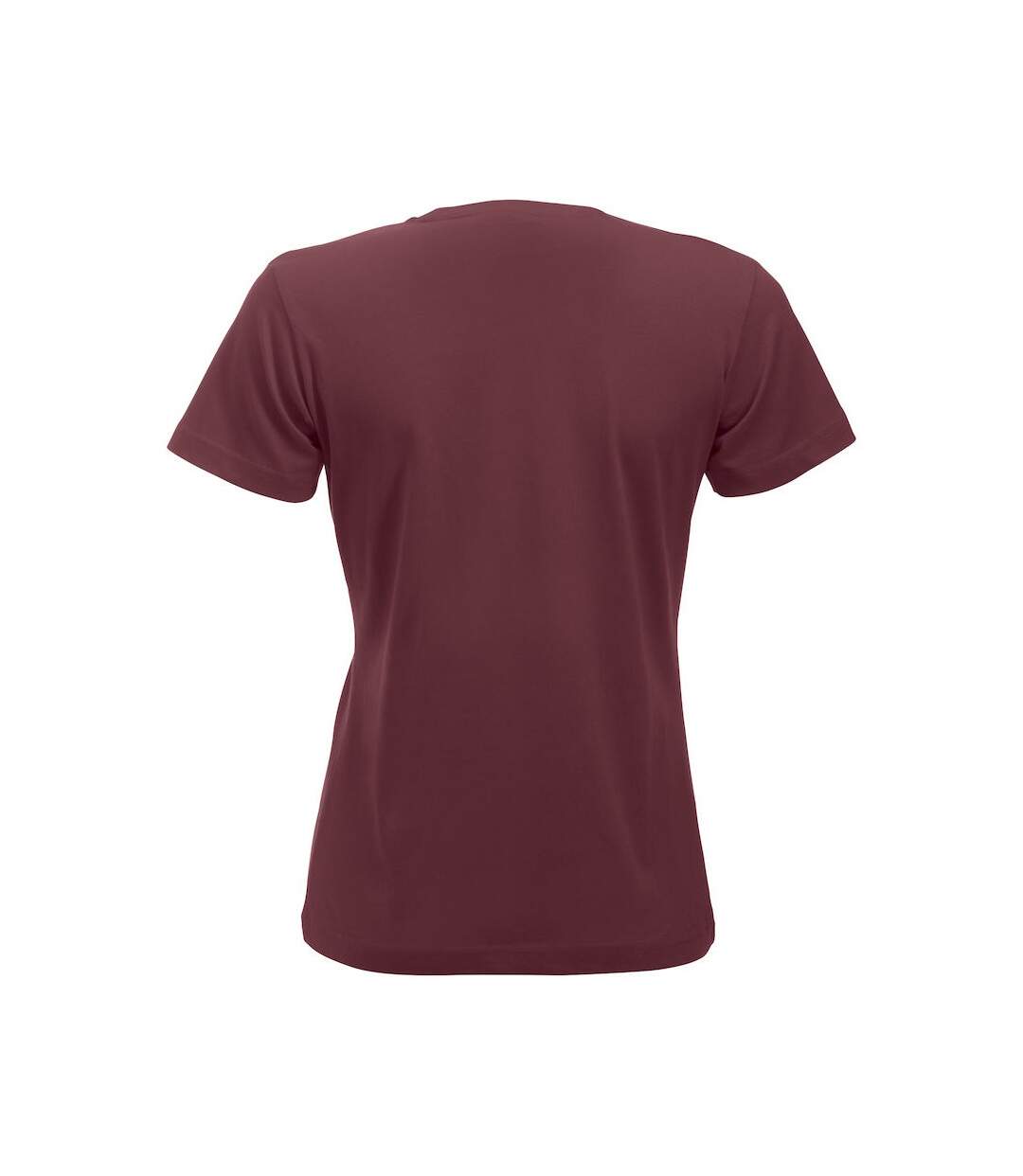 T-shirt new classic femme bordeaux Clique