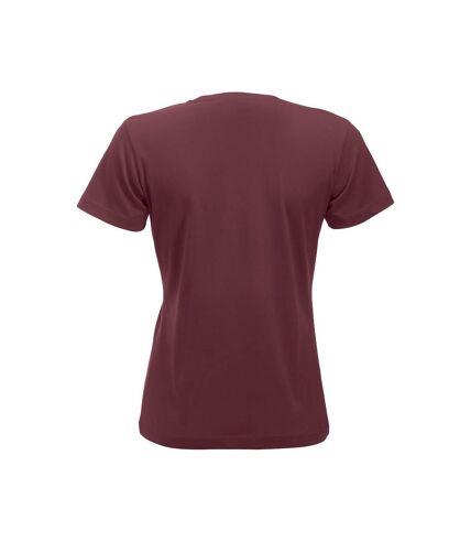 Clique Womens/Ladies New Classic T-Shirt (Burgundy) - UTUB253