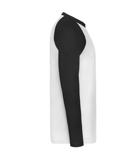 T-shirt Homme Blanc Noir Fruit Of The Loom