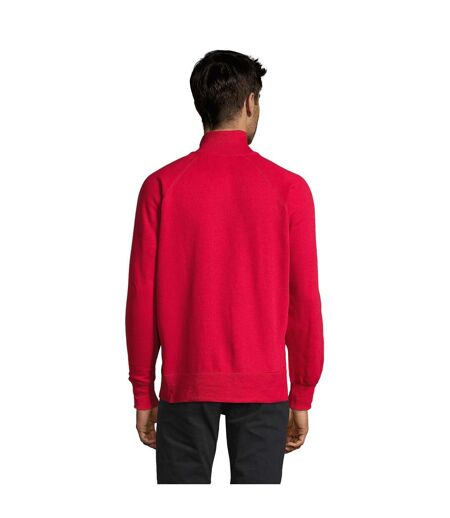 SOLS Mens Sundae Full Zip Sweat Jacket (Red) - UTPC408