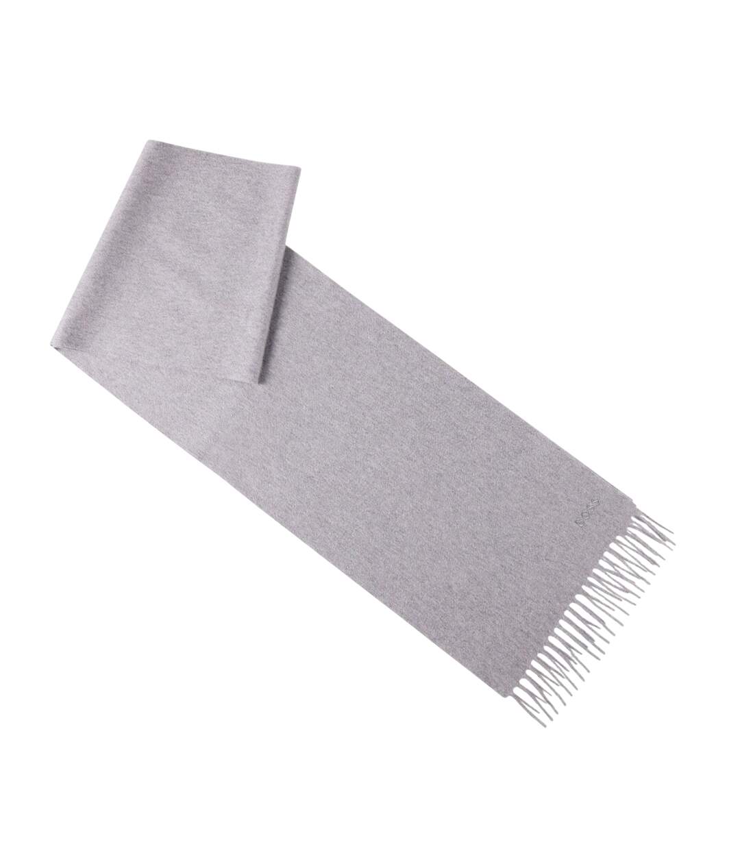 Écharpe Style Logo Brodé Homme Taille Unique Gris Boss-2