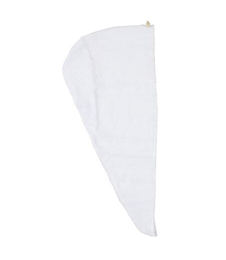 Serviette pour Cheveux Bambou 22x52cm Blanc