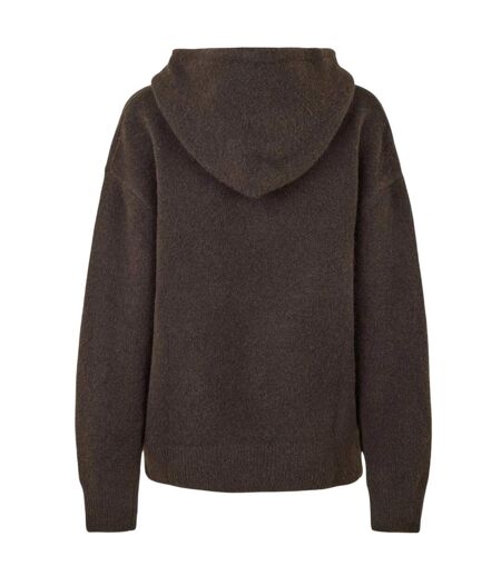 Veste À Capuche Femme Marron Couture Club