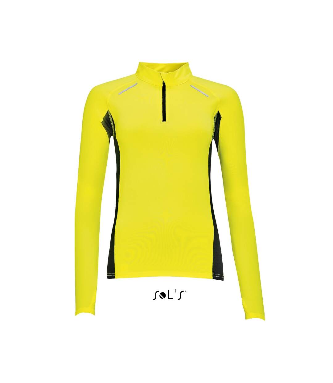 t-shirt running manches longues - Femme - 01417 - jaune fluo-1