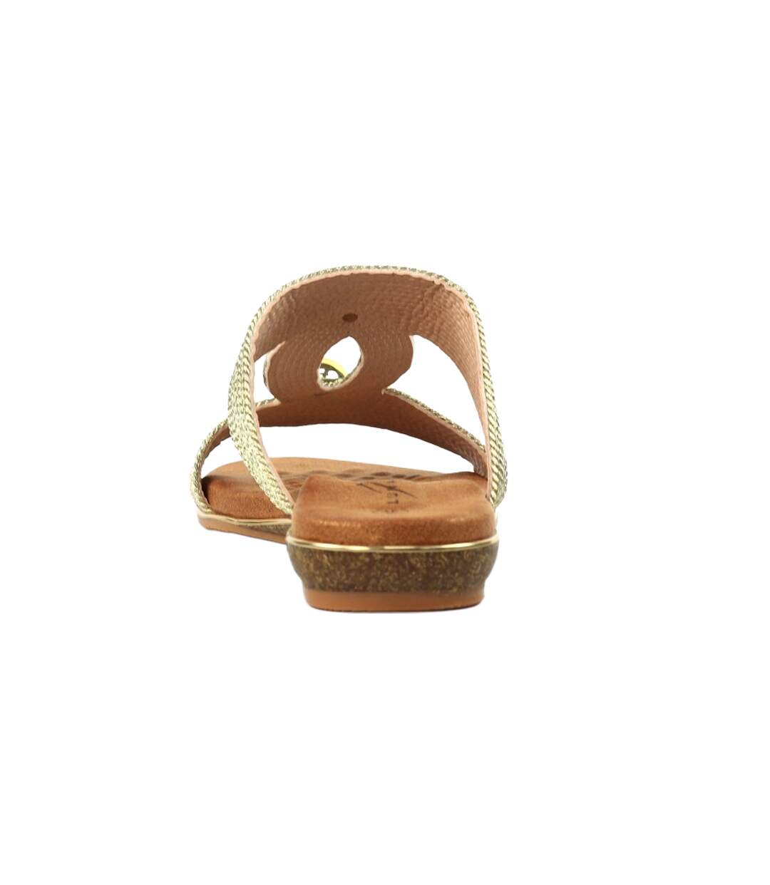 Sandales mules callow femme jaune or Lunar-2