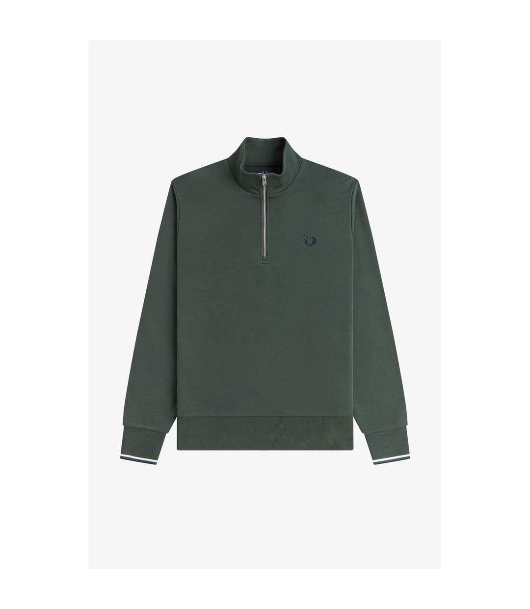 Sweat Motif/style Logo Homme Bleu Vert Fred Perry-1