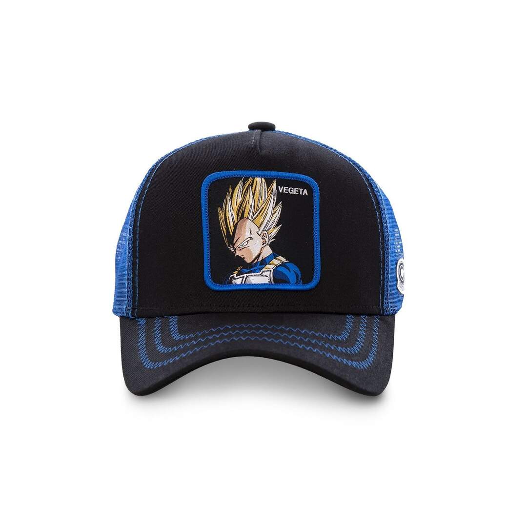 Casquette Dragon Ball Z Vegeta Noir filet Bleu Capslab-2