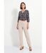 Pantalon velours côtelé taille élastiquée-3