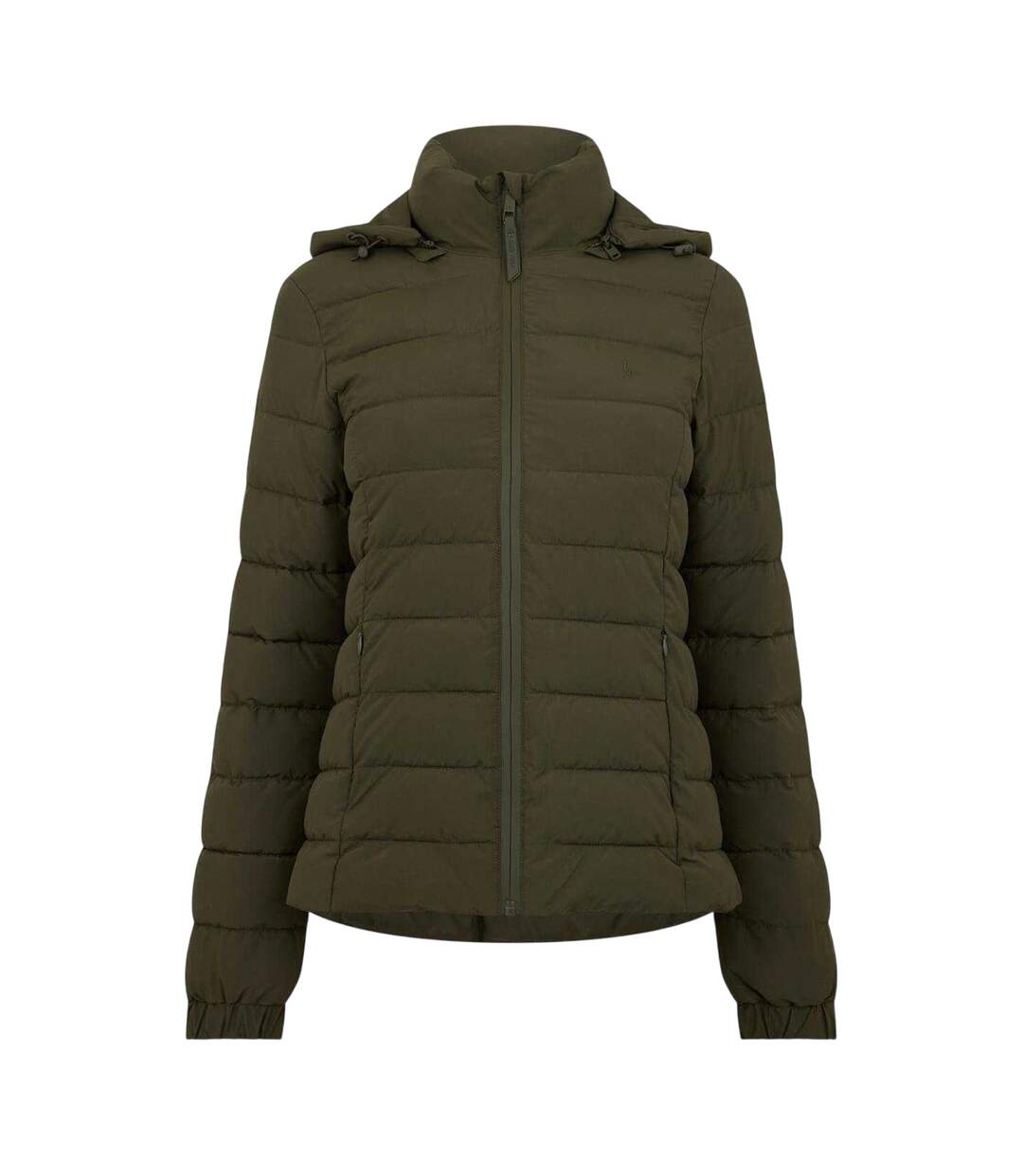 Womens/ladies Luna Puffer Jacket Khaki Green Jack Wills-1