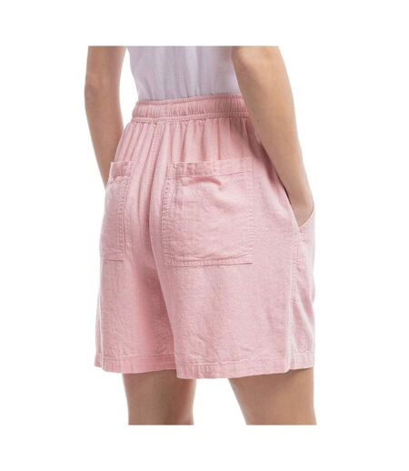 Short en lin rose femme teddy smith jett linen