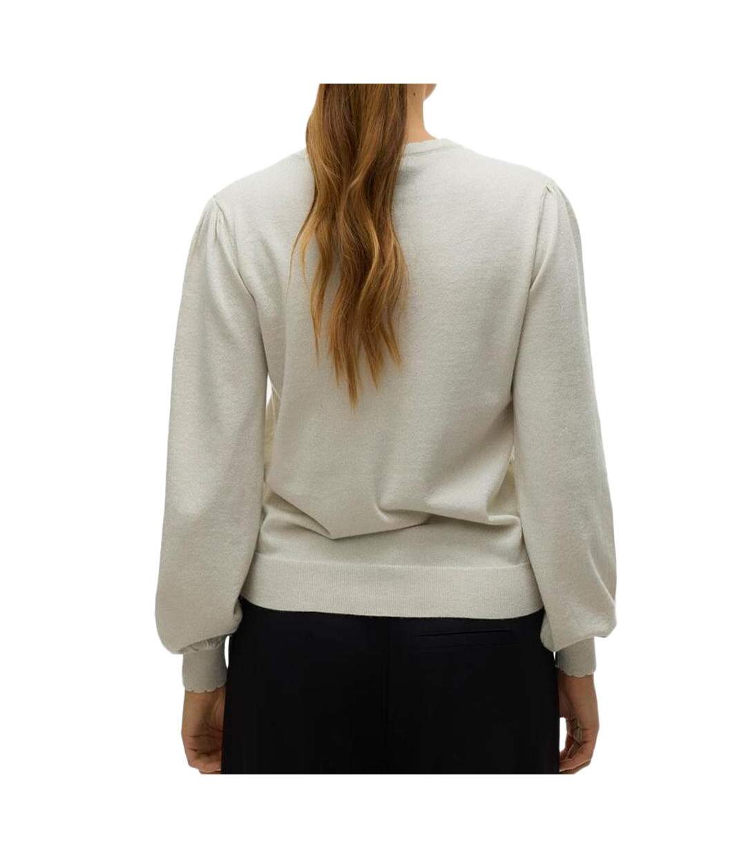 Pull beige femme vero moda happyshine 10-2