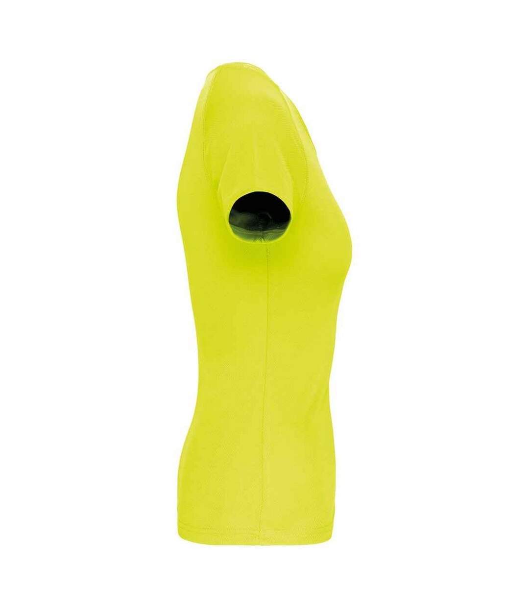 Womens/ladies Performance T-shirt Fluorescent Yellow Proact-3