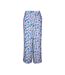 Pantalon fluide bleu/jaune/orange femme vero moda lucy-2