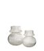 Vase Design en Verre Kano 20cm Transparent-2