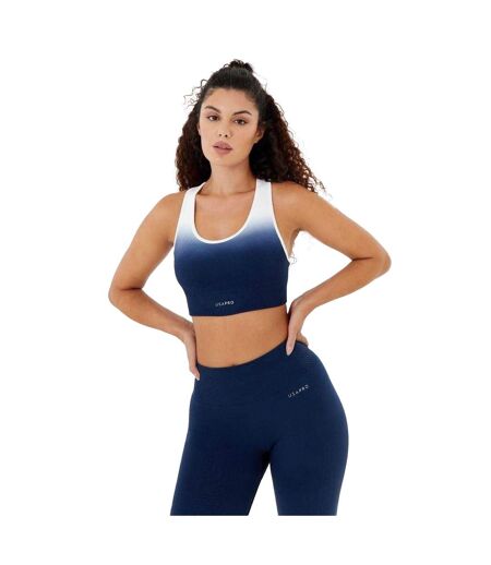 Brassière De Sport Motif/style Ombré Femme Bleu Marine Blanc USA Pro