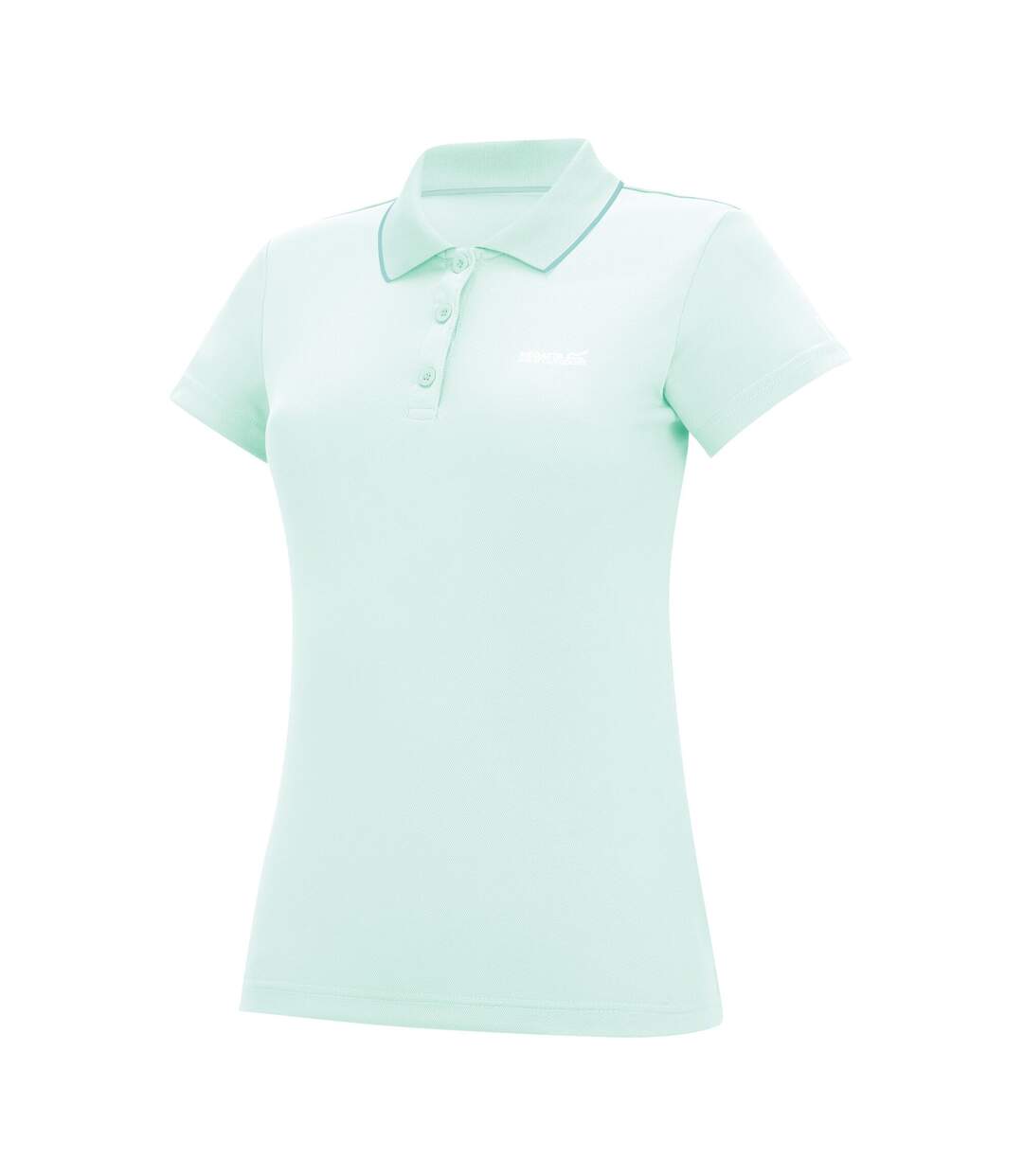 Polo Manches Courtes Maverick Femme Turquoise Pâle Regatta-4