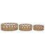 Lot de 3 Plateaux Décoratifs en Rotin Fuji 50cm Naturel-1