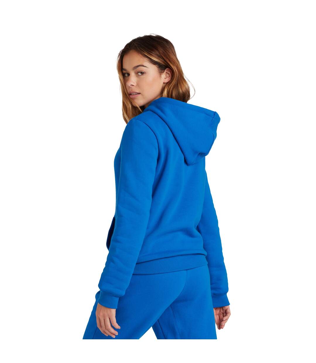 Womens/ladies Club Leisure Hoodie Royal Blue White Umbro-4