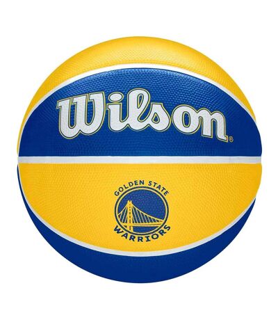 Ballon de basket golden state warriors taille 7 jaune / bleu Wilson