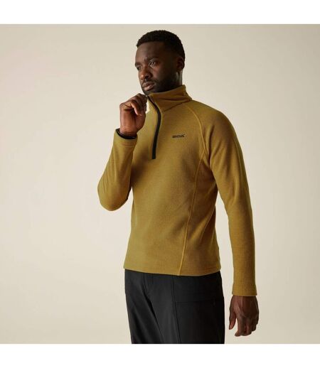 Haut Polaire À Col Montant Zippé Motif/style Alvéolé Kenger Homme Jaune Sombre Regatta