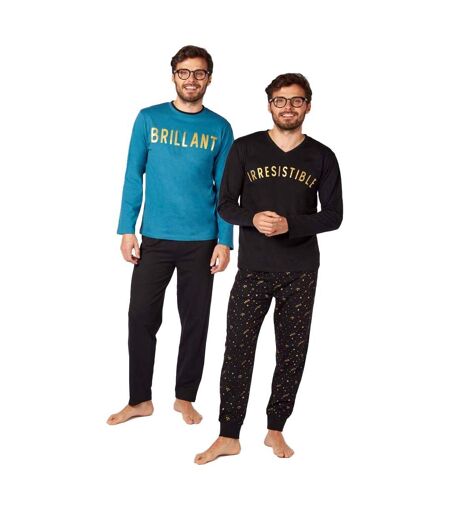 Pyjama COTON ALAN BROWN BRIPY Pack de 2