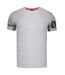 T-shirt Motif/style Imprimé Sur Manche Homme Gris Ozoshi-2