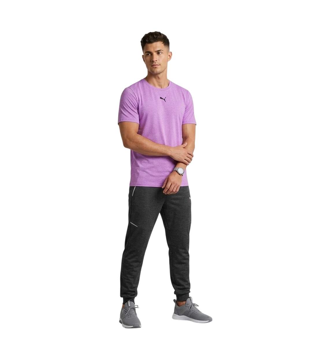 Mens Tad Performance Gym T-shirt Electric Pink Puma-1