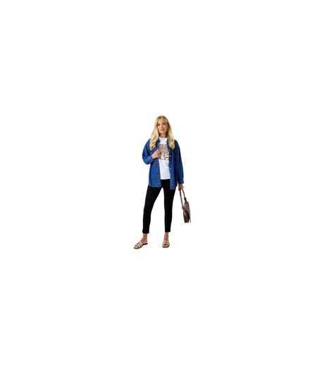 Chemise Manches Longues  Femme Bleu Biba