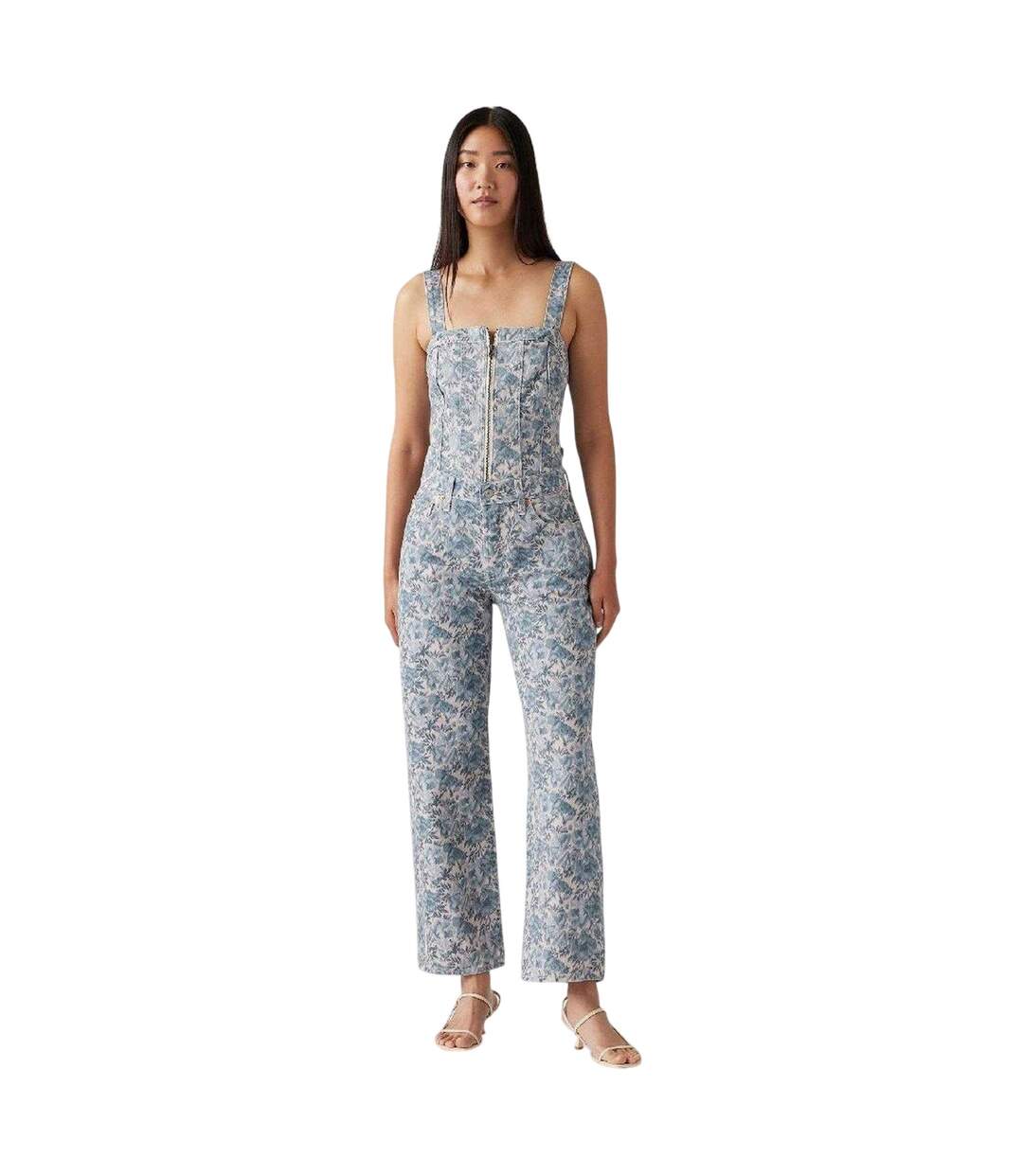 Jean Motif/style Floral 90´s Femme Bleu Levis-1