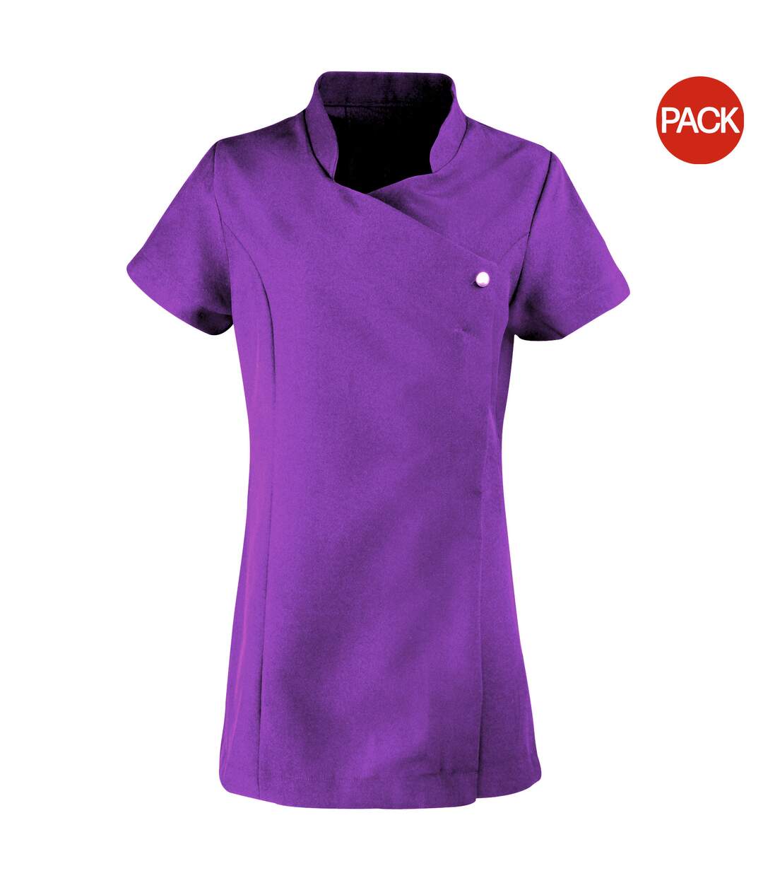 Pack Of 2  Ladies/womens *blossom* Tunic / Health Beauty & Spa / Workwear  Purple Premier-2