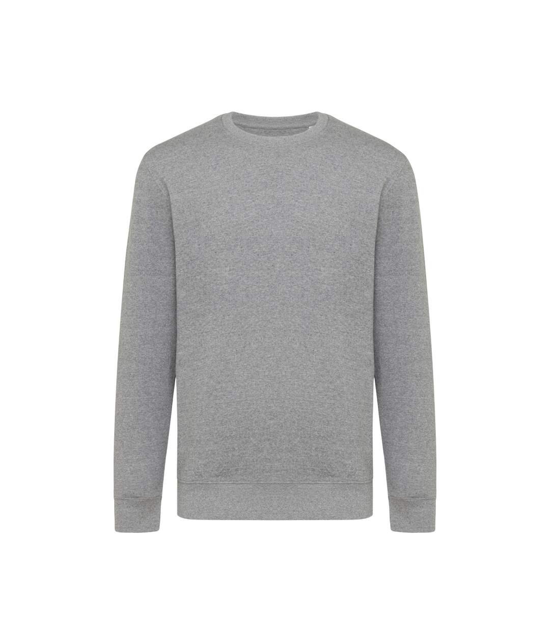 Unisex adult etosha recycled cotton lightweight sweatshirt light heather anthracite Iqoniq-1