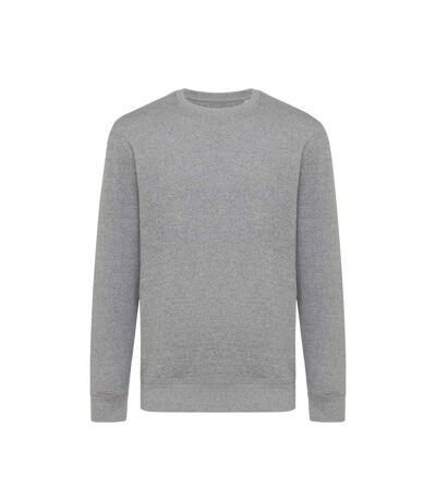 Unisex adult etosha recycled cotton lightweight sweatshirt light heather anthracite Iqoniq