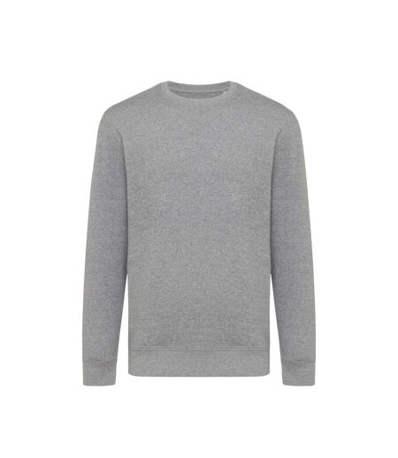 Unisex adult etosha recycled cotton lightweight sweatshirt light heather anthracite Iqoniq