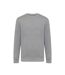 Unisex adult etosha recycled cotton lightweight sweatshirt light heather anthracite Iqoniq-1