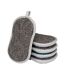 X5 éponges microfibre gris/bleu atmosphera grattante - taille unique-1