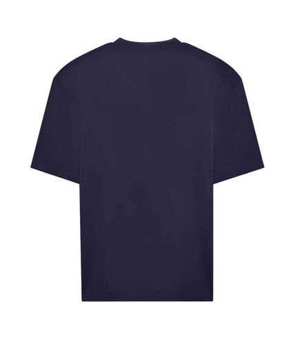 Unisex adult 100 oversized t-shirt new french navy Awdis