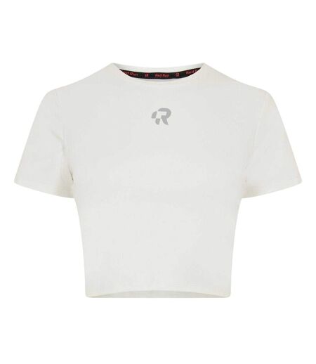 Haut Court Femme Blanc Red Run