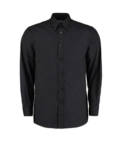 Kustom Kit Mens Workforce Classic Long-Sleeved Shirt (Black) - UTPC6294