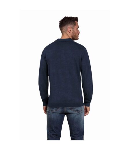 Polo Manches Longues Homme Bleu Marine Raging Bull