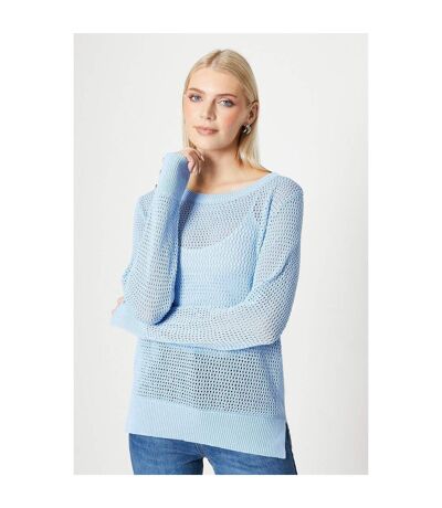 Principles Womens/Ladies Cut Out Side Split Hem Sweater (Blue)