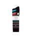 5 Pack Mens Bamboo Bright Striped Patterned Socks-2