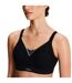 Womens/ladies Medium Support Sports Bra Black Champion-4