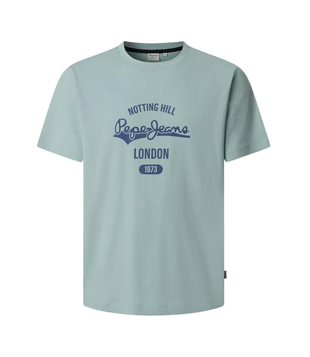 T-Shirt bleu homme pepe jeans jimmy-1