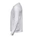 Mens Soft Long-sleeved T-shirt White Tee Jays-3