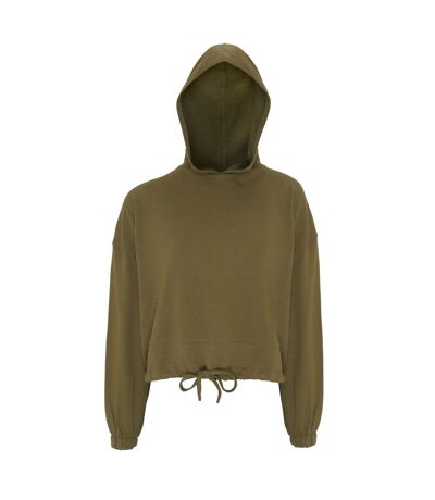 Sweat À Capuche Femme Vert Olive TriDri