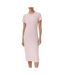 Robe rose femme tommy hilfiger rib bodycon - s-1