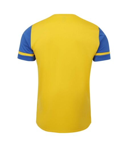 Mens Cavelle Jersey T-shirt Yellow Royal Blue Umbro
