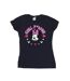 Disney T-shirt en coton Minnie Mouse Girl Power Femme/Ladies (Bleu marine) - UTBI33778-1